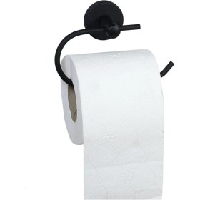 Resim Multistore Siyah Wc Kağıtlık Tuvalet Kağıtlığı Tuvalet Kağıdı Askısı Kapaksız Tuvalet Kağıtlık 