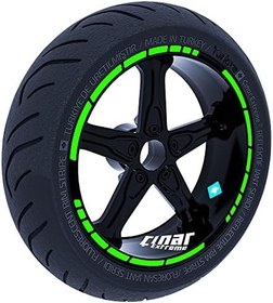 Resim Floresan Yeşil Moto GP Stili Jant Şeridi Sticker 
