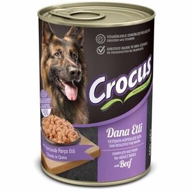 Resim Crocus Dana Etli Sos İçinde Parça Etli Köpek Konservesi 400 Gr 