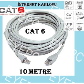 Resim EYEPC 10 Metre Cat6 Internet Kalın Kablo 