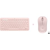 Resim logitech K380 Klavye + M220 Mouse - Pembe 