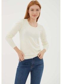 Resim Fashion Friends Bayan Kazak 24k0779k1 Ekru Ekru 