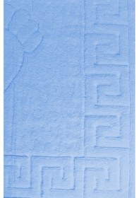 Resim 10 Lu Otel Ayak Havlusu Bukle Ayak İzli 50x70 Cm Renkli 16/2 Avs 250 Gr Mavi 