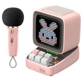 Resim Divoom Ditoo Mic 5M Piksel Ekranlı Karaoke Mikrofonlu Pmbe BT Hoparlör 