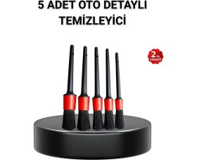 Resim Shopwave 5’li Detay Temizlik Fırçası Seti Araç Iç Dış Jant Motor Çok Amaçlı 