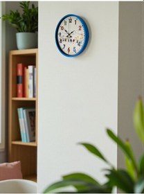 Resim Büro Ev Ofis Duvar Saati İçin 36cm Mavi Çocuk Odası Mekanizma Diğer 