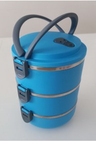 Resim BERMİRA Home Collection Freshbox 3 Katlı Yemek Termosu, Sefer Tası, Saklama Kabı 