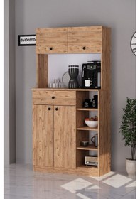 Resim Pera Kahve Köşesi Çok Amaçlı Dolap Atlantik Çam Atlantik Çam 