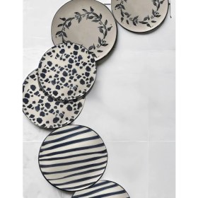 Resim Handmade Trendy All In Black 6 Lı Pasta Seti 19 cm 