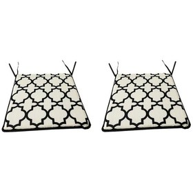 Resim Sandalye Minderi Eko 2 Adet Bağcıklı Bahçe Minderi (Alaçatı) (525116350) 