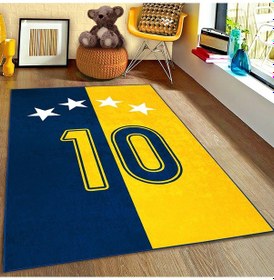 Resim Taraftar Sarı Lacivert Çocuk Halısı Lacivert 
