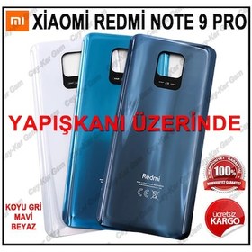 Resim Xiaomi Redmi Note 9 Pro Arka Cam Pil Kapağı Batarya Kapağı 