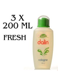 Resim Dalin Fresh Kolonya Yeşil Kapak 3 x 200 ML 
