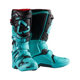 Resim Leatt Moto 5.5 FlexLock Teal marine 45.5 çapraz enduro motosiklet botu 