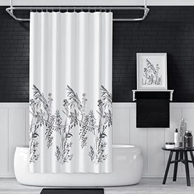 Resim Tropik Home 180x200 Cm Funda Tek Kanat Banyo Perdesi, Yıkanabilir Polyester Kumaş Banyo Perdesi, Duş Perdesi 