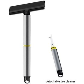 Resim Mufunye 3'ü 1 Arada Çok İşlevli Araba Kar Fırçası Buz Kazıyıcı Ve Çıkarılabilir Lastik Temizleyici 11 İnç 