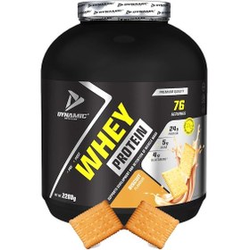 Resim Dynamic Whey Protein Tozu - 2280g-76servis-Sindirim Enzimli-Bisküvi Aromalı 