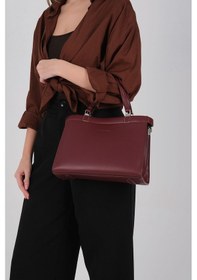 Resim Silver Polo Sp1237 Kadın El Çantası Cilt Bordo-bordo 