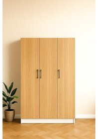 Resim 3 Kapaklı Elbise Dolabı 180 118 50 Cm Ahşap 