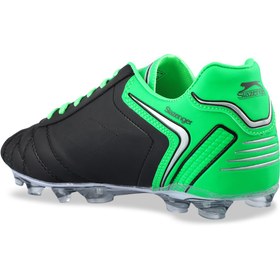 Resim Slazenger HUGO KR Erkek Çocuk Halı Saha Siyah / Yeşil Futbol Ayakkabısı 