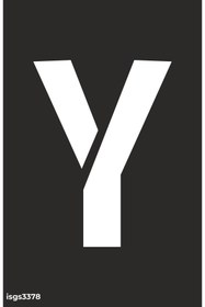 Resim isgtabelam 32x50 Cm/kompozit / Y Harfi Boyama Şablonu 