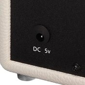 Resim Hoparlör Vintage Deri Hoparlör 3600 MAh Li-ion Pil Retro Klasik Estetik Ağır Bas Müzik Çalar Hızlı Bağlantı Parti (WHITE) 