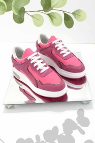 Resim Bambi Fusya Süet Kadın Sneaker K01212222202 