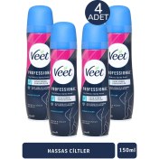 Resim Seddar Collection Veet Tüy Dökücü Krem Sprey Hassas Ciltler Için 150 ml 4 Adet 