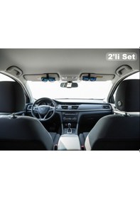 Resim Araba Gözlük Askısı 2 Li Güneşlik Klipsli Gözlük Tutucu Aparat 