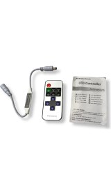 Resim Cata El kumandası tek renkli uzaktan kumanda LED ışık kablosuz kontrol cihazı lamba kontrolü DC 5-24V 12A 