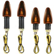Resim Hallow-4adet 12v Motosiklet Bisiklet Ampulü Amber Ön Ve Arka K1428 