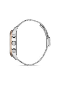Resim Ferro Gümüş Hasır Kordon Erkek Kol Saati Fm1536c-e Rose Gold - Gümüş 