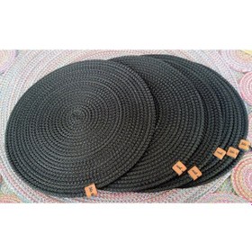 Resim Amerikan Servis 6 Adet 32cm Supla Siyah Runner Siyah 