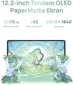 Resim HUAWEI MatePad Pro 12.2 inç 2025 - Tandem OLED PaperMatte Ekranlı Tablet, Bilgisayar Düzeyinde Verimlilik, HUAWEI Glide Klavye, GoPaint Uygulaması, 10.100 mAh Pil, +30 Ay Garanti, Yeşil 