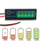 Resim DC5V-30V 2-8S Pil Seviye Göstergesi Üçlü Lityum Pil Lityum Demir Fosfat Kurşun Asit Pil Kapasite Gösterge Test Cihazı 