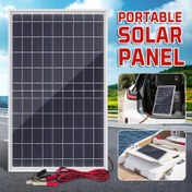 Resim 1 adet Açık Hava Taşınabilir Güneş Paneli Kiti, 50A/60A/70A/80A/100A Kontrol Cihazı, Çıkış 12V-18V-24V, USB 5V Güneş Şarj Cihazı, Güç Bankası, Kamp, Yürüyüş, Araba, Tekne, Telefon, Sokak Lambası, Gözetim, Evcil Hayvan Evi vb. için Uygun 