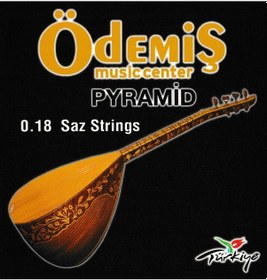 Resim Ödemiş Pyramid 0.18 Kısa Sap Bağlama Teli 