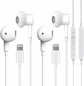 Resim Yıldırım Konnektörlü 2Pack iPhone EarPods, Mikrofon ve Ses Kontrollü iPhone Kulaklık Kablolu Kulaklıklar, Gürültü Önleyici Kulaklıklar Uyumlu iPhone 14Pro Max/12/13Pro/11/XS Max/XR/XS/X/SE 
