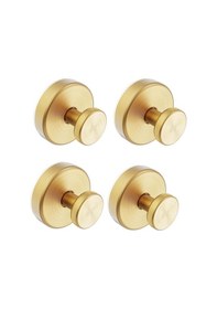 Resim Duş İçin Vakumlu Kancalar, Banyo Pencere Cam Kapı Duvar İçin Çıkarılabilir Havlu Kancaları, Asmak İçin Bornoz Lifi Kancası - 4'lü Paket, Krom 