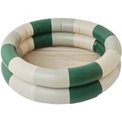 Resim Tcherchi 87 CM Bebek Şişme Yüzme Havuzu Aksesuarları Açık Çocuk Havuzu Yeşil Bej Desenli Yeşil 