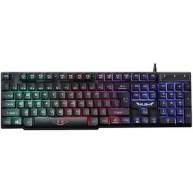 Resim Rush RK102 Kablolu Işıklı Mekanik Hisli Oyuncu Klavye 
