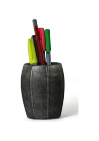 Resim Kalemlik Gümüş Eskitme Renk Masa Kalemliği Organizer Kalemlik Model 13 Çok REnkli 