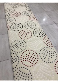 Resim Saray Halı Samyeli 10941 Wk 80X300 Krem Kırmızı Gri Yolluk ! 