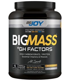 Resim Bisküvi Aromalı Big Mass Gainer Gh Factors 1500gr 15 Servis Karbonhidrat Tozu 