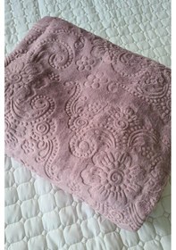 Resim Padişah Çift Kişilik Tek Battaniye Gül Kurusu Gül Kurusu 