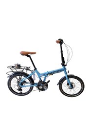 Resim Carraro Flexi 121D Hidrolik Disk Katlanır Bisiklet 21 Vites Mavi 