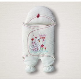 Resim Premium Kalite Organik Pamuk Bebek Kundak 17zbkundakkızördekayaklı 