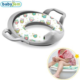 Resim BabyJem Mega Klozet Adaptörü Gri - Gri / STD 