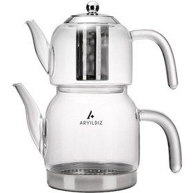 Resim Aryıldız Brillante Cam Çaydanlık 259696 Şeffaf 