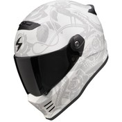 Resim Scorpion Covert Fx Dragon Kapalı Motosiklet Kaskı Mat Gri Gümüş 